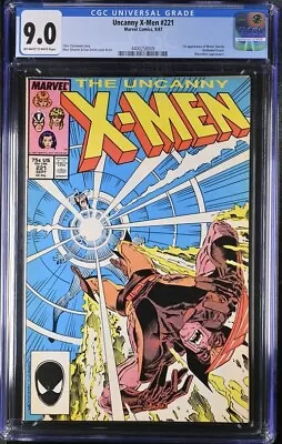 Buy X-Men #221 CGC 9.0 (1987). First Mr. Sinister. • 64.25£