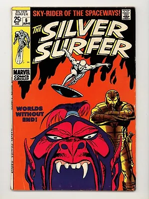Buy Silver Surfer 6 VG/F Tales Of The Watcher Backup Story 1969 • 39.41£