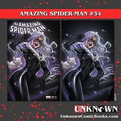 Buy [2 Pack] Amazing Spider-man #34 Unknown Comics Leirix Exclusive Var (09/20/2023) • 30.04£