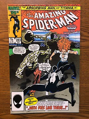 Buy Amazing Spider-Man #283 Marvel 1986 Absorbing Man Titania 1st Mongoose VF- • 5.60£