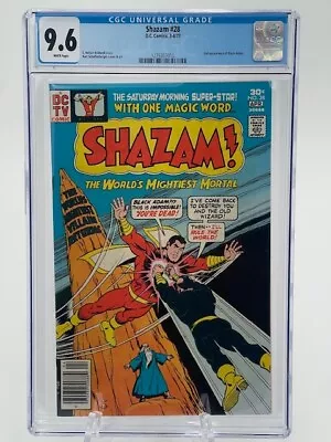 Buy Shazam #28 (1977) CGC 9.6 : 1st Full Modern App Of BLACK ADAM / Big Key Book! • 597.75£