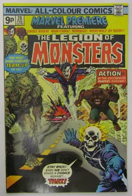 Buy Marvel Premiere Bronze Age The Legion Of Monsters #28 Feb 1976 Frank Robbins • 43£