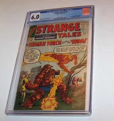 Buy Strange Tales #116 - Marvel 1964 Silver Age Issue - CGC FN 6.0 • 209.51£