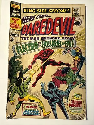 Buy Daredevil King Size Special #1 (1967) Marvel Comics - Cent Copy Pence Stamp • 17.99£