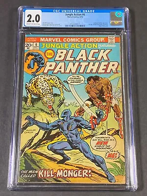 Buy Jungle Action #6 1973 CGC 2.0 4122349017 Rich Buckler 1st BlackPanther SoloStory • 78.84£