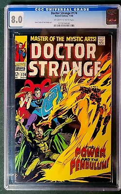 Buy Doctor Strange #174 CGC 8.0 (Marvel, 1968) Silver Age, 1st App Of Satannish • 116.17£