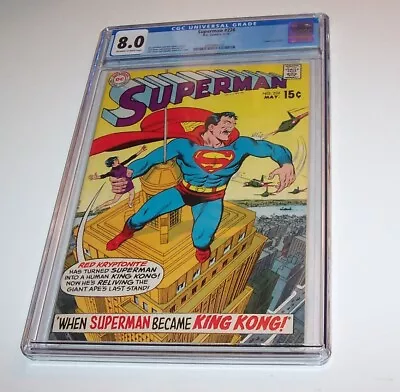 Buy Superman #226 - DC 1970 Bronze Age Issue - CGC VF 8.0 • 90.92£
