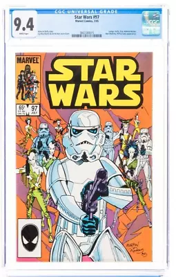 Buy Star Wars #97 CGC 9.4 1985 White Pages Stormtrooper Lumiya Vader Obi-Wan 9.8 • 53.61£