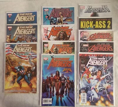 Buy 10x The New Avengers Comic Books & 1x Punisher Comic & 1x Kick Ass 2 Comic • 14.95£