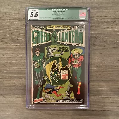 Buy 1972 Green Lantern 88 DC CGC 5.5 Qualified Comics Neal Adams 52 Big Pages Comic! • 55.50£