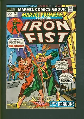 Buy Marvel Premiere #16 (Marvel, July 1974) 2nd Iron Fist! Key Issue! • 17.48£