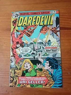Buy MARVEL COMICS DAREDEVIL VOL 1 #133, MAY 1976, US 25c, URI GELLER, MINDWAVE. NM • 39.99£