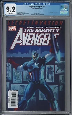 Buy Mighty Avengers 13 CGC 9.2 NM- 1st Secret Warriors Avengers 16 Homage Cover KEY! • 103.56£