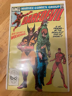 Buy Daredevil #196 July 1983 Marvel 1st App Lord Dark Wind Feat Wolverine 7.0-8.0 • 13.85£