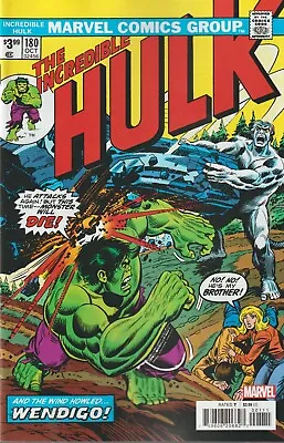 Buy Marvel Comics Incredible Hulk #180 September 2023 Facsimile Reprint 1st Print Nm • 5.75£