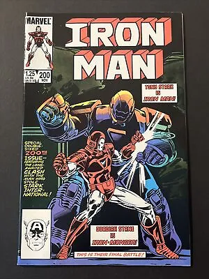 Buy IRON MAN #200 VF ARMOR WARS Marvel Comics 1985 • 9.48£