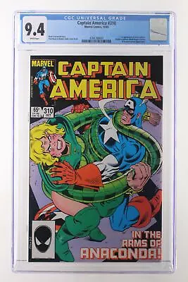Buy Captain America #310 - Marvel Comics 1985 CGC 9.4 1st Appearance Of Diamondback  • 71.25£