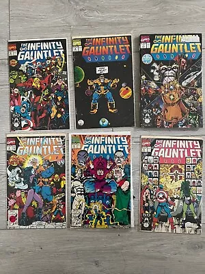 Buy Marvel Infinity Gauntlet Comic Collection All Comics 1991 1-6 Comics! • 450£