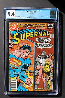 Buy SUPERMAN #331 1st Carl Draper MASTER JAILER 1979 Metallo TV SUPERGIRL CGC NM 9.4 • 70.34£