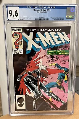 Buy CGC 9.6 Uncanny X-men 201 First Appearance Of Cable As Baby Nathan White Pages • 71.95£