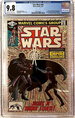 Buy 🔥~marvel~star Wars #44 (1981)~🔥~empire Strikes Back  Finale~🔥~cgc 9.8~🔥 • 184.94£