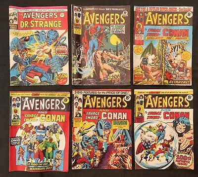 Buy The Avengers Bargain Bundle #54,87,98,99,100,102 Marvel Comics UK 1974-5.Job Lot • 26.60£
