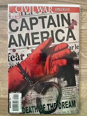 Buy Marvel Comics Captain America #25 2007 Death Of Civil War Key • 16.99£
