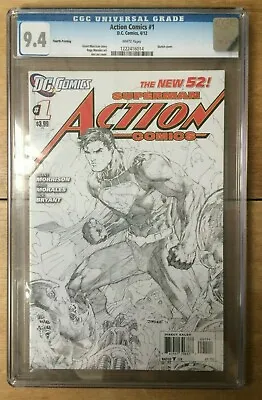 Buy Action Comics #1 Jim Lee Sketch Variant CGC 9.4 • 150£