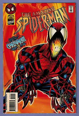 Buy Amazing Spider-man 410 1st Spider-carnage 1996 Bagley Vf Original Owner Hi Grade • 30.86£