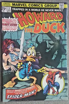 Buy Howard The Duck No.1 From 1976. 1st In Own Title . Us Cents Issue ! Spider-man ! • 14.50£