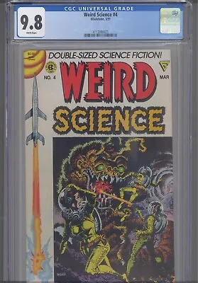 Buy Weird Science #4 CGC 9.8 1991 Gladstone Comics Wally Wood Cover • 119.84£