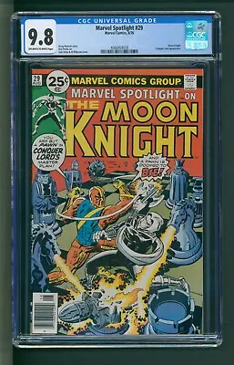 Buy Marvel Spotlight #29 CGC 9.8 OWTW Pages 2nd Solo Moon Knight • 268.17£