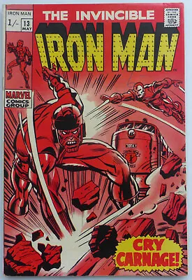 Buy Iron Man #13, Silver Age Classic With Great Cover Art. • 17.85£