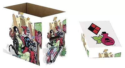 Buy HARLEY QUINN & POISON IVY Printed Comic Short Box Storage DC LOT OF 5 NEW • 95.63£