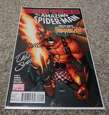 Buy Amazing Spider-Man 649 Autographed Dan Slott & Humberto Ramos • 47.40£