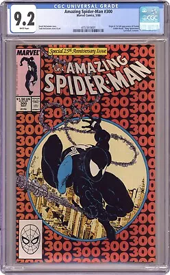 Buy Amazing Spider-man 300 Todd Mcfarlane Cgc 9.2 Nm- 1st App Venom Key Wp • 439.73£