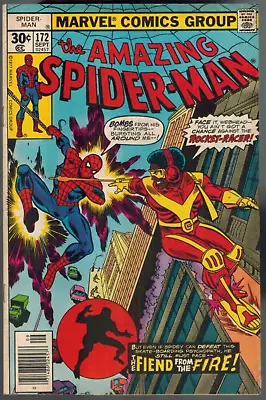 Buy Amazing Spider-Man 172 Vs Molten Man!  1st Rocket-Racer  Fine  1977 Marvel Comic • 10.35£