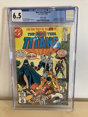 Buy New Teen Titans #2 CGC 6.5 DC Comics 1st App Of Deathstroke Dec 1980 • 84.99£