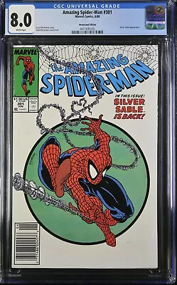 Buy Amazing Spider-Man #301, Newsstand Variant, CGC 8.0 1988, 4411695005 • 71.16£