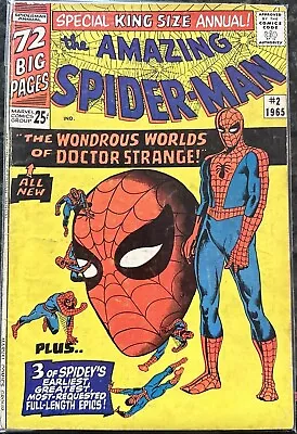 Buy Amazing Spider-Man Annual #2 1965 Key Marvel Comic Book 1st Spider-Man & Strange • 68.29£
