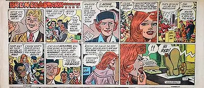 Buy Brenda Starr By Dale Messick - Lot Of 14 Color Sunday Comic Pages From 1973 • 15.95£