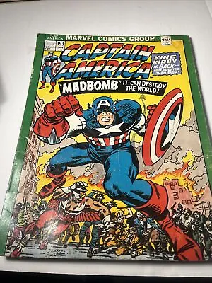 Buy Captain America #193 ORIGINAL Vintage 1975 Marvel Comics Mead School Folder • 16.05£