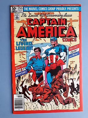 Buy Captain America #255 - Byrne Art, Origin Retold, Anniversary - HIGH GRADE VF/NM • 16£