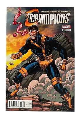 Buy Champions #10, Vol 2 - (2017) - Jim Lee Cyclops Variant - Marvel Comics - VF/NM • 4.77£