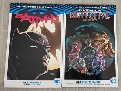 Buy Trade Paperback Lot: Batman & Batman: Detective Comics Vol 1 (DC Comics) Rebirth • 23.65£