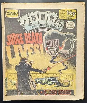 Buy 2000 AD Comic - Prog #224 (8 Aug 1981) Judge Dredd • 1.99£