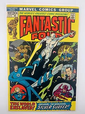 Buy Fantastic Four #123 Silver Surfer - Fine+ Light Subscription Crease Front • 22.20£
