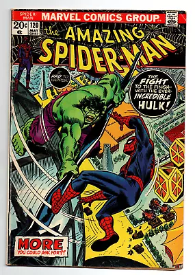 Buy Amazing Spider-Man #120 - Vs Hulk -  1973 - GD • 23.98£