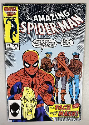 Buy Amazing Spider-man 276 The Face Beneath The Mask-hobgoblin-kingpin Vf/vf+ • 20.10£