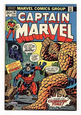 Buy Captain Marvel #26 FN 6.0 1973 2nd App. Thanos, 1st App. Death With Thanos • 58.50£